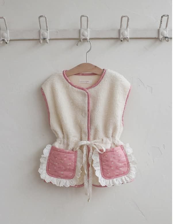 FL  - Áo Gile Gran lông túi hoa nhí