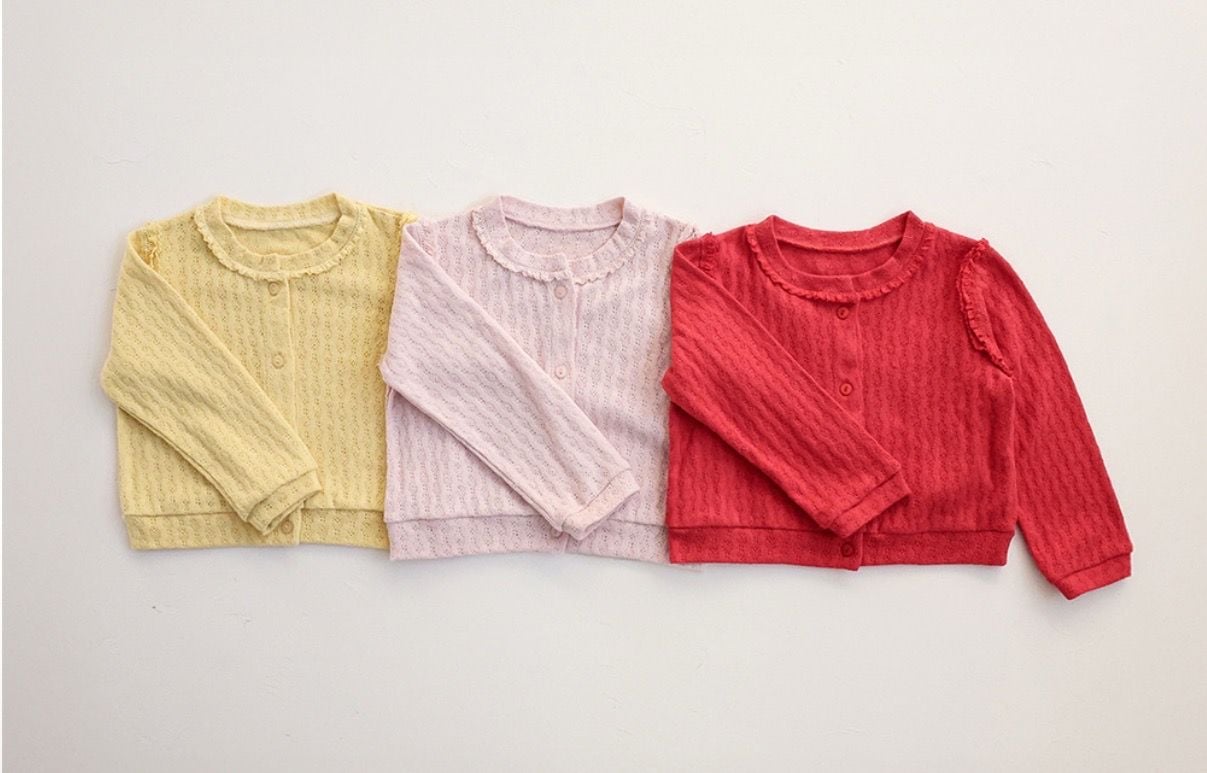 FL - Áo Cardigan Pony viền bèo