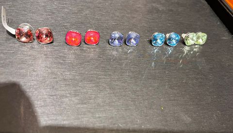 TSH - Bông pha le vuông khung bạc