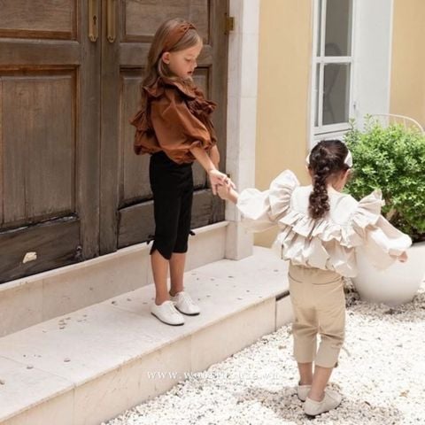 NN - AUT0326 Áo Bubble tay bồng lửng