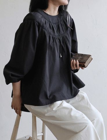 FL - AUT0326 Áo Devon Blouse  cổ nhún