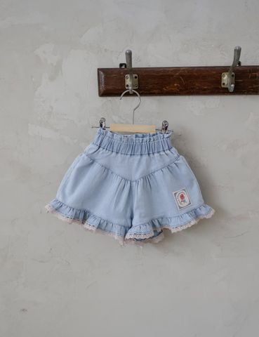 FL - SUM0226 Quần Rose denim gấu bèo