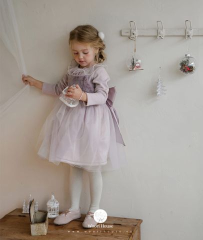 FL - Váy Enju hai dây voan bồng