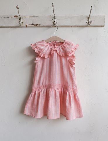 FL - SUM0226 - Váy Sisley cổ sen viền ren cánh tiên