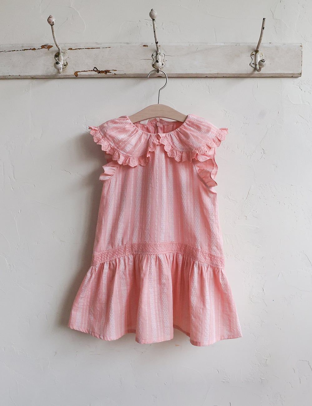 FL - SUM0226 - Váy Sisley cổ sen viền ren cánh tiên