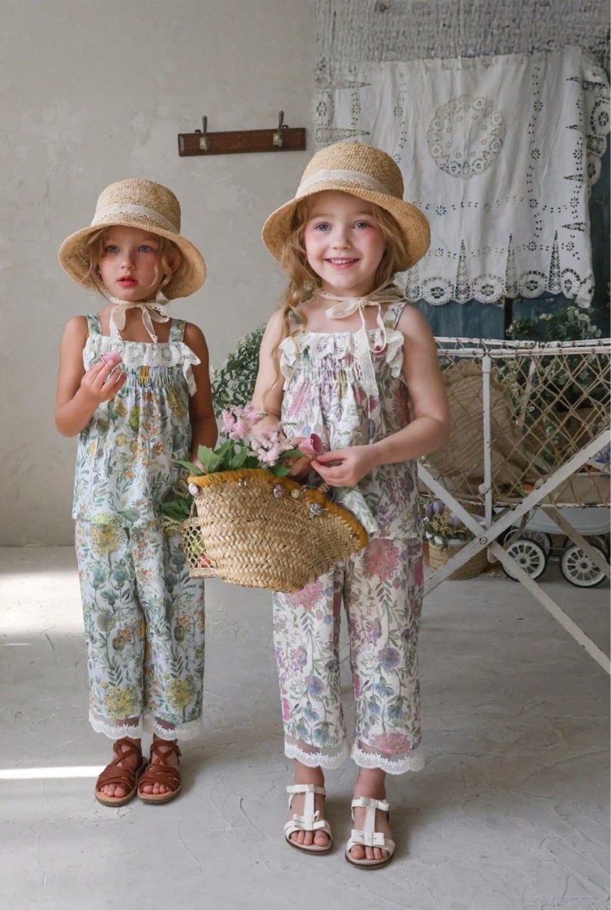 Fl - SUM0226 Quần dài Tinklebell hoa lá