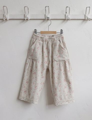 FL -  Quần nhung Myboo hoa nhí