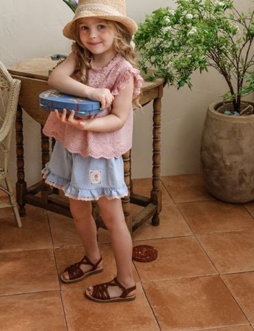 FL - SUM0326 Quần Rose denim gấu bèo Special