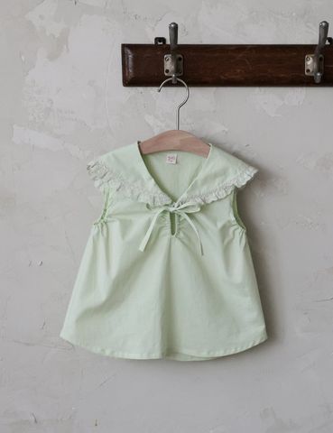 FL - SUM0226 - Áo Sandy blouse cổ thủy thủ viền ren