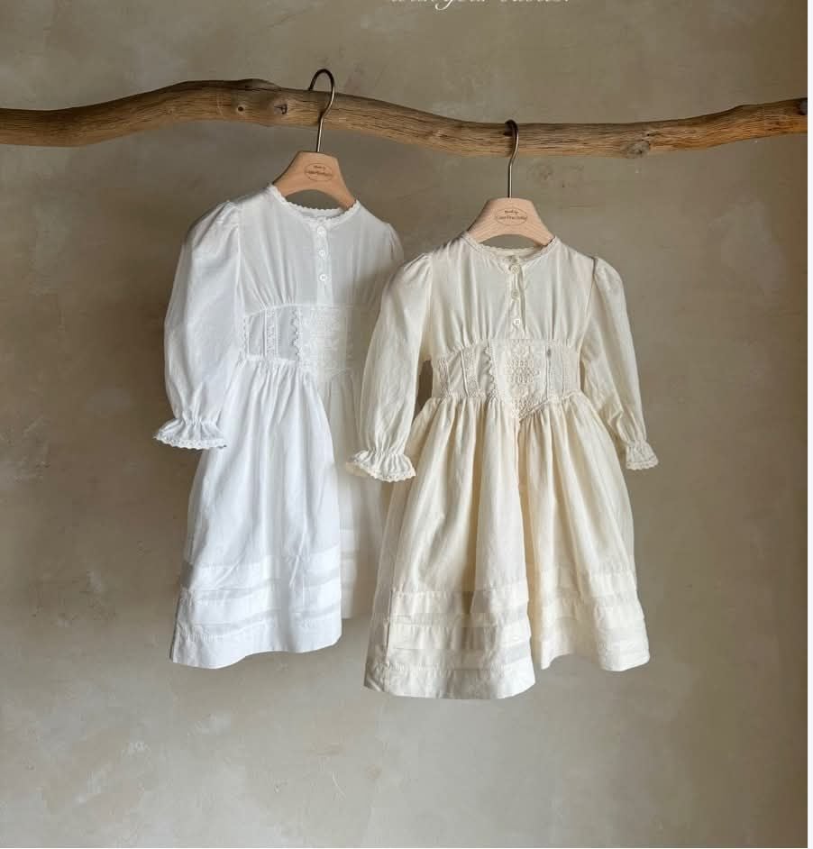 MBB - 0126 Váy Miel phối ren eo