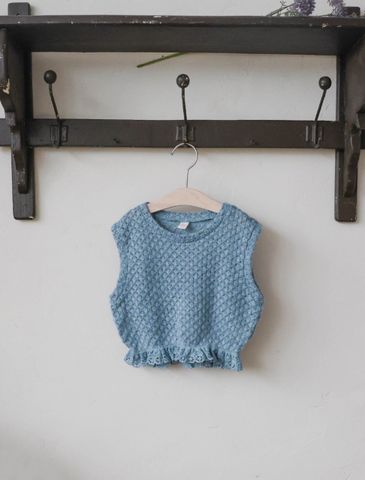 FL - Áo Gile sợi bo gấu Montblanc