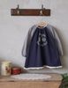 FL - AUT0326 Váy Cherry thun gấu ren tay kẻ