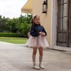 NN - AUT0326 Váy Rosalie chân voan bồng hồng