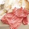 AR - Body suit Red Check kẻ gingham