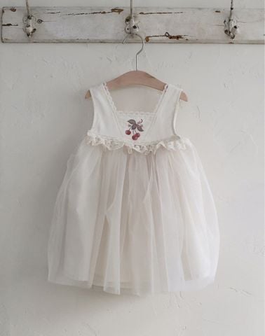 FL - Váy Mully voan bồng sát nách