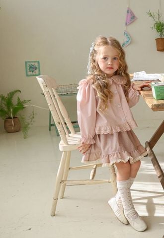 FL - Áo Chelly Blouse cổ sen thuỷ thủ viền ren