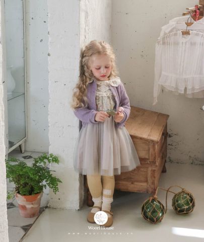 FL - Cardigan Mallet cổ ren