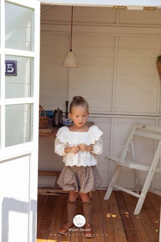 NN - Áo Rosalie ren lỗ tay bồng