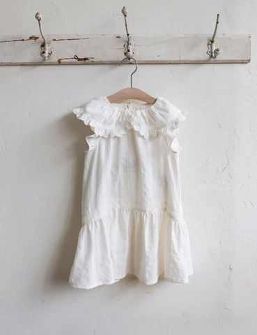 FL - SUM0226 - Váy Sisley cổ sen viền ren cánh tiên