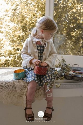 FL - ATU0326 Áo Cardigan Borno phối thân ren