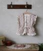 FL - AUT0426  Áo gile chần bông Yuki hoa viền ren