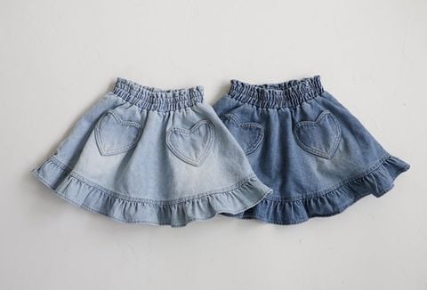 FL - Chân váy Joa denim hình tim