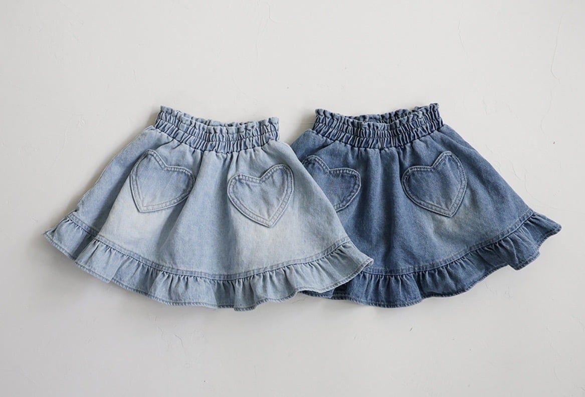 FL - Chân váy Joa denim hình tim