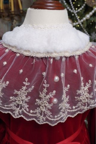 EC - Cổ yếm Mink Bling ren gold