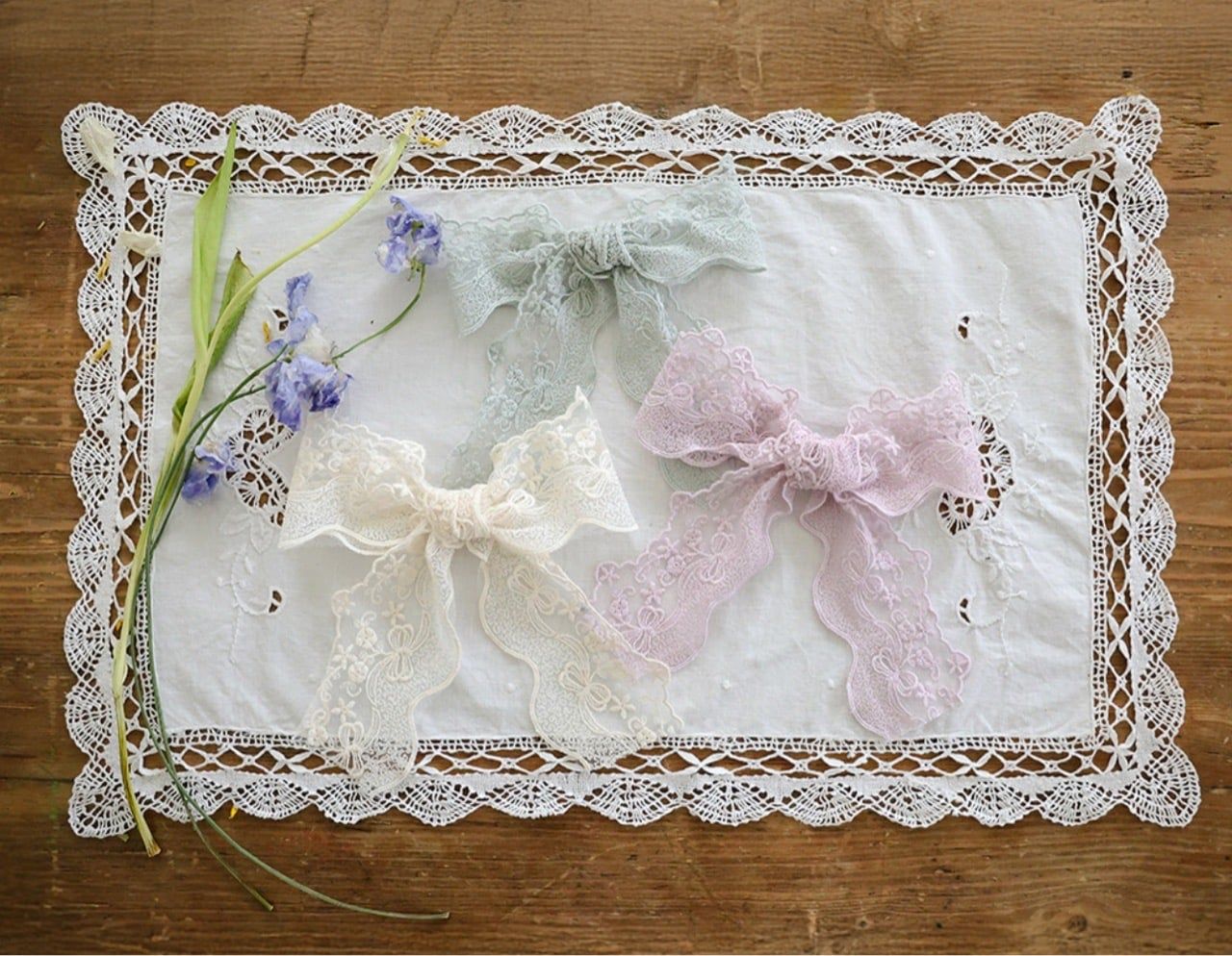 FL - Cặp Madeline nơ ren bự