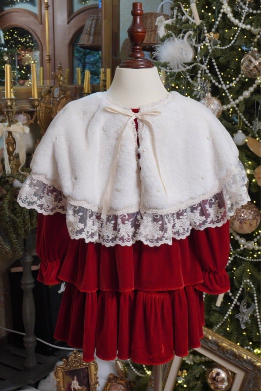 EC - Áo choàng lông Mink Shouder đính trai