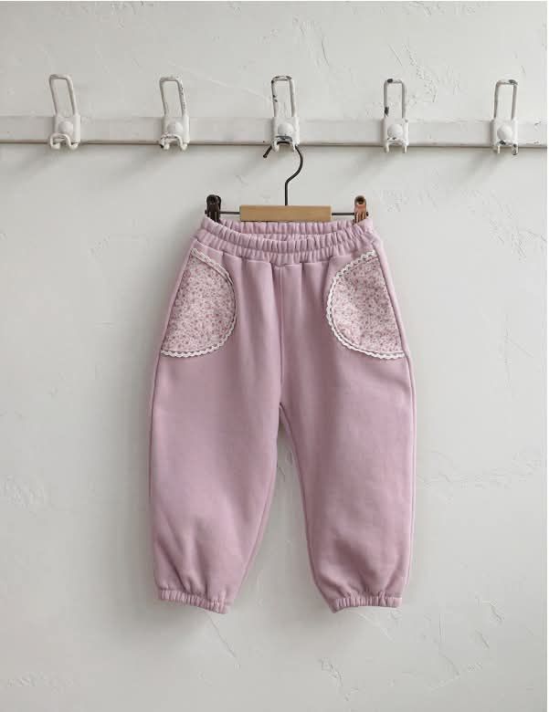 FL - Quần Kona bo gấu túi hoa nhí