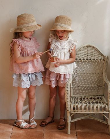 FL - SUM0226 - Áo Mio blouse ren ngực cánh tiên