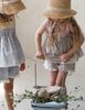 FL - SUM0226 - Áo hai dây Lemon hoa nhí phối gingham