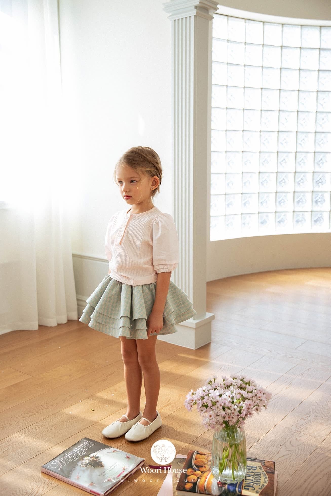 NN -  0126 Chân váy Mini Kang Kang xếp tầng