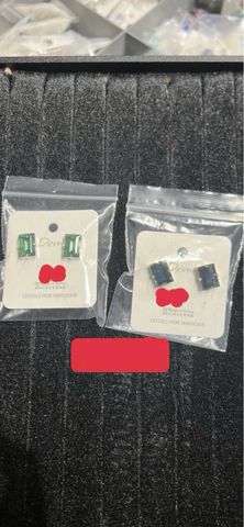 Bông pha lê Hàn  chữ nhật