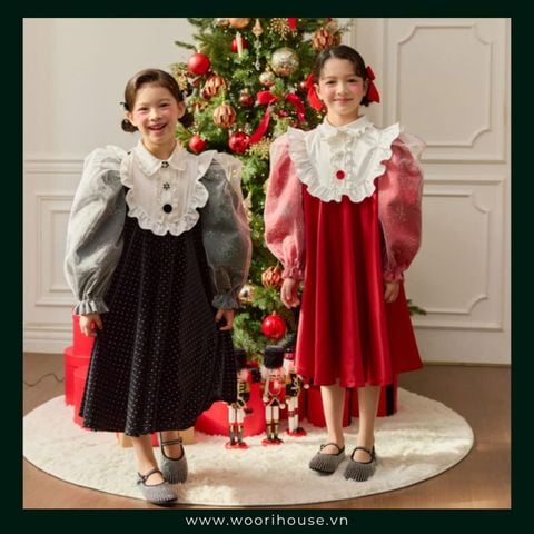 ND - Váy Twinkle Bell phối nhung