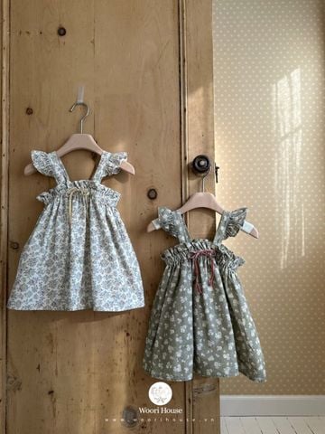 MBB - SUM0226  Váy Flower Frill hoa nhí hai dây cánh tiên