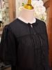 TI - SUM0226 - Áo blouse tơ lụa phối ren tay bồng