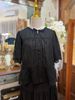 TI - SUM0226 - Áo blouse tơ lụa phối ren tay bồng