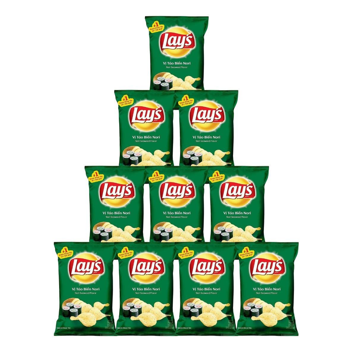 Lay'S vị tảo biển nori 13G 10X12 – VANTHANHSTORE