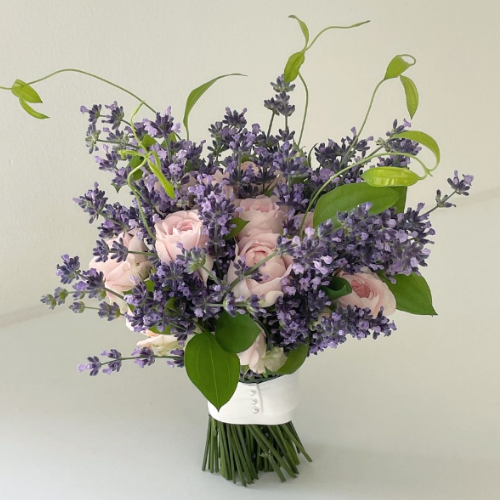  ラベンダーグレースウェディングブーケ 