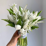  ホワイトチューリップ・ウェディングブーケ 
