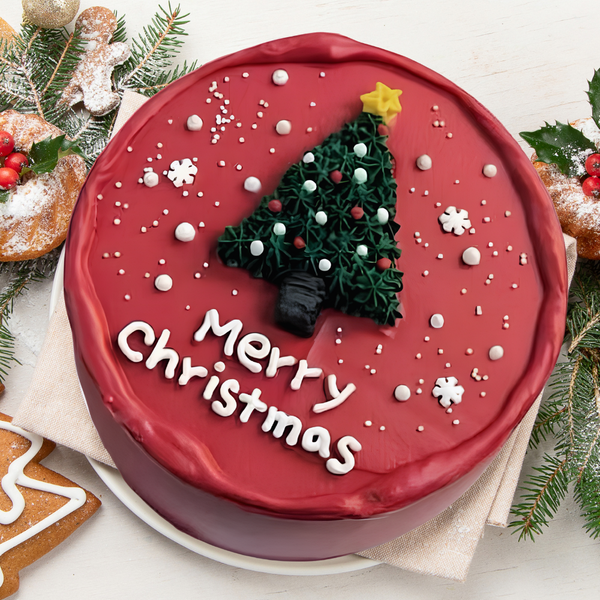 Red joy Christmas Cake 
