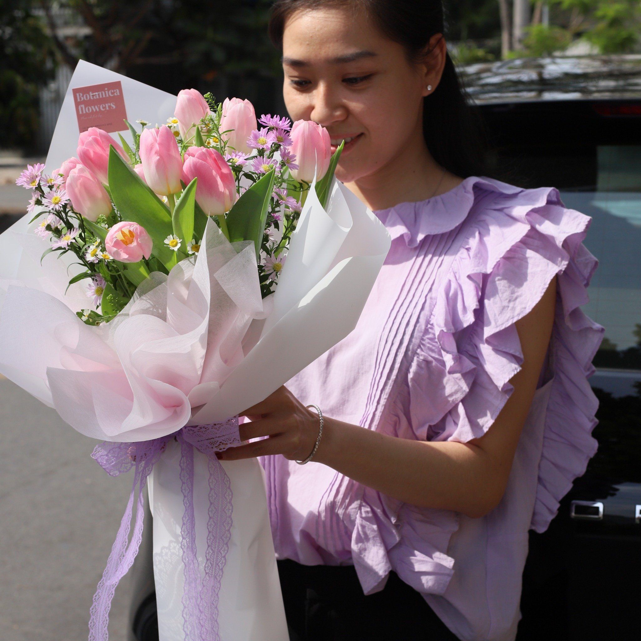  チューリップの花束 