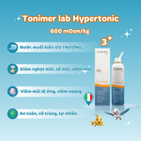 Tonimer lab Hypertonic - Xịt mũi ưu trương 600 mOsm/kg