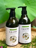  Dầu gội dược liệu GLOW 400ml được chiết xuất từ bồ kết, hương nhu tía, mần trầu, chanh, sả, gừng, vỏ bưởi 