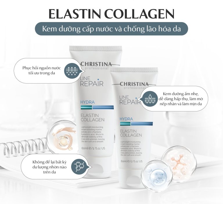 Christina Line Repair Hydra Elastin Collagen Kem Dưỡng Ẩm Cấp Nước, Chống Lão Hóa Da 60ml