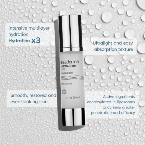 Sesderma Hidraderm Hyal Facial Cream 50ml – Kem Dưỡng Ẩm Sâu, Phục Hồi Hàng Rào Da