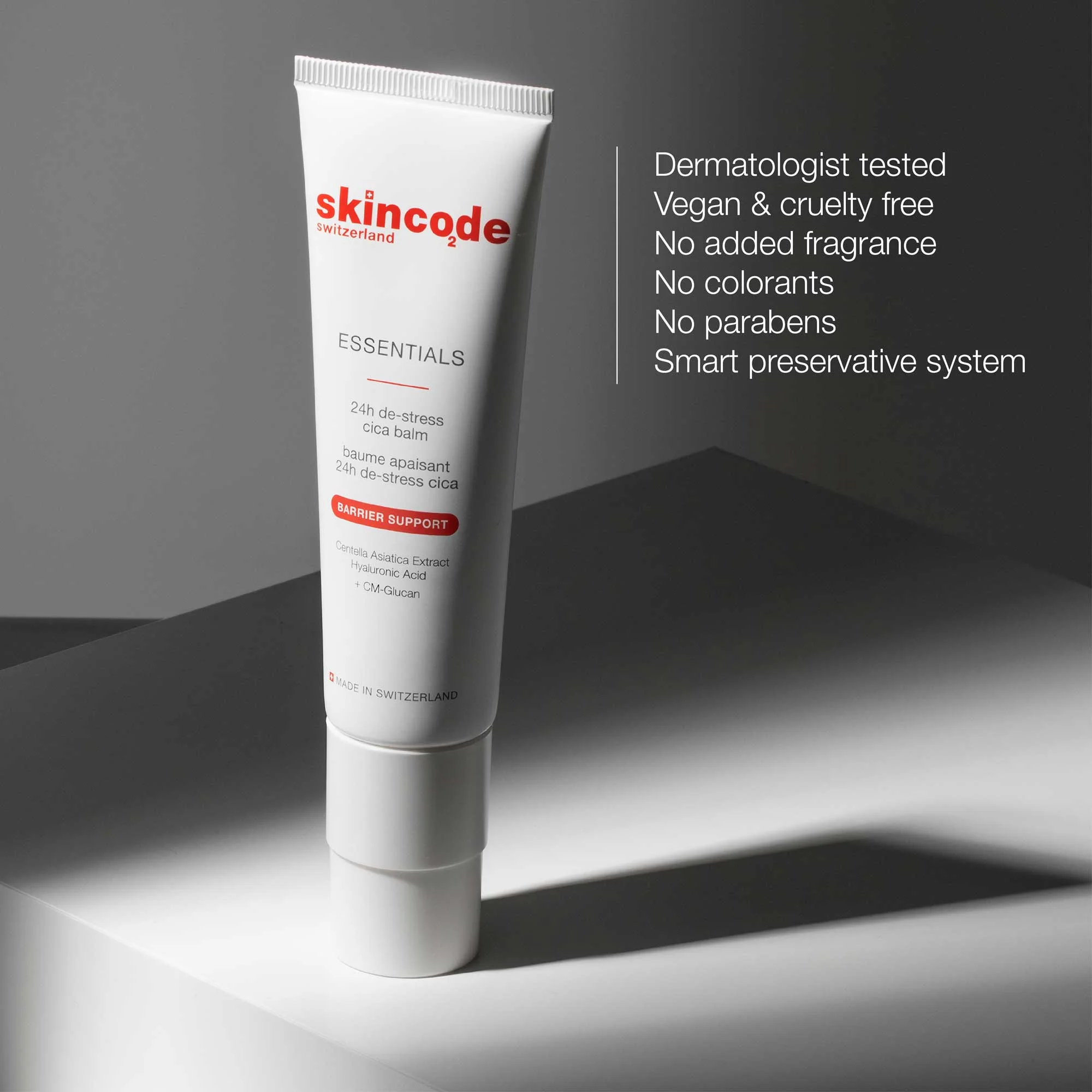 Skincode 24h De-stress Cica Balm Kem Balm CiCa - Kem dưỡng tế bào gốc phục hồi thương tổn & tăng trưởng tế bào nội mô