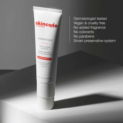 Skincode 24h De-stress Cica Balm Kem Balm CiCa - Kem dưỡng tế bào gốc phục hồi thương tổn & tăng trưởng tế bào nội mô